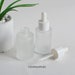 30ml Frosted Glass Dropper Bottles with White Rubber Heads, Cosmetic Packaging Bottles DIY, Serum Essential Oil, Fragrance Skin Care, Bulk 