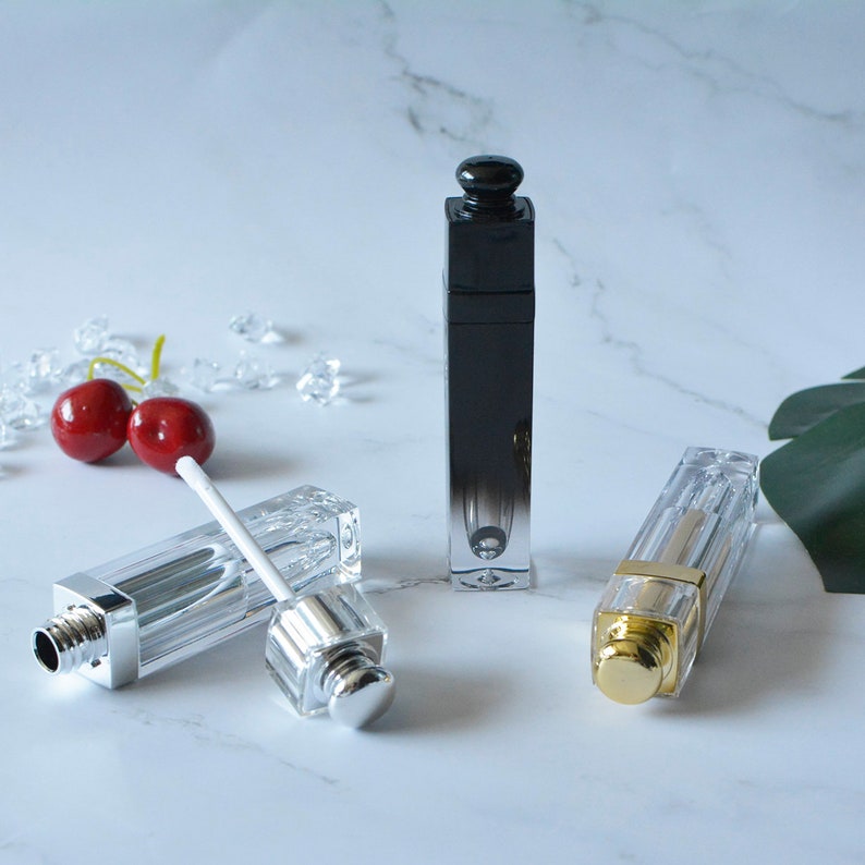 1/100px 5ml Gloden Black Empty Lip Gloss Tubes Lip Balm Etsy UK