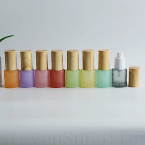 20ml Refillable Frosted Clear Glass Perfume Essential Oil Fine Mist Spray Bottles Atomizer Cosmetic Packaging Skin Care Set Wholesale