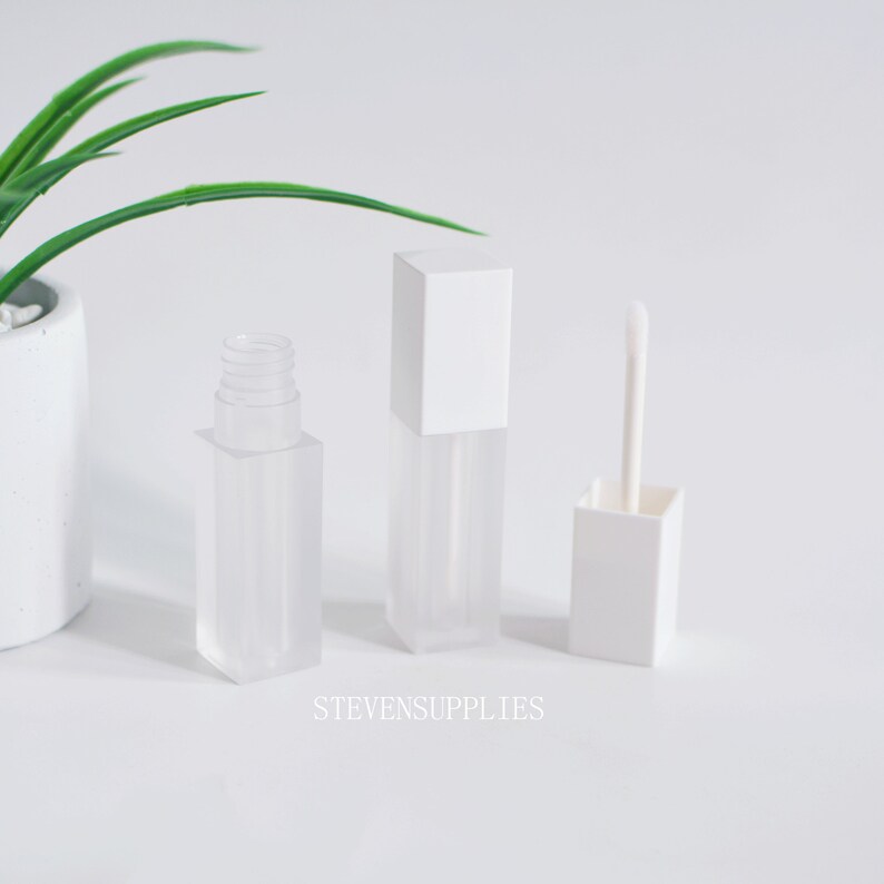 6ml White Lip Gloss Tubes Frosted Plastic Lipgloss Tubes Etsy