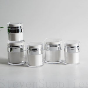 15g 30g 50g Plastic Airless Pomp Jar Hervulbare Zalfpotje Vacuümpomp Fles Dispenser Reispomp Containers voor Lotions Crèmes Moisturizer afbeelding 7