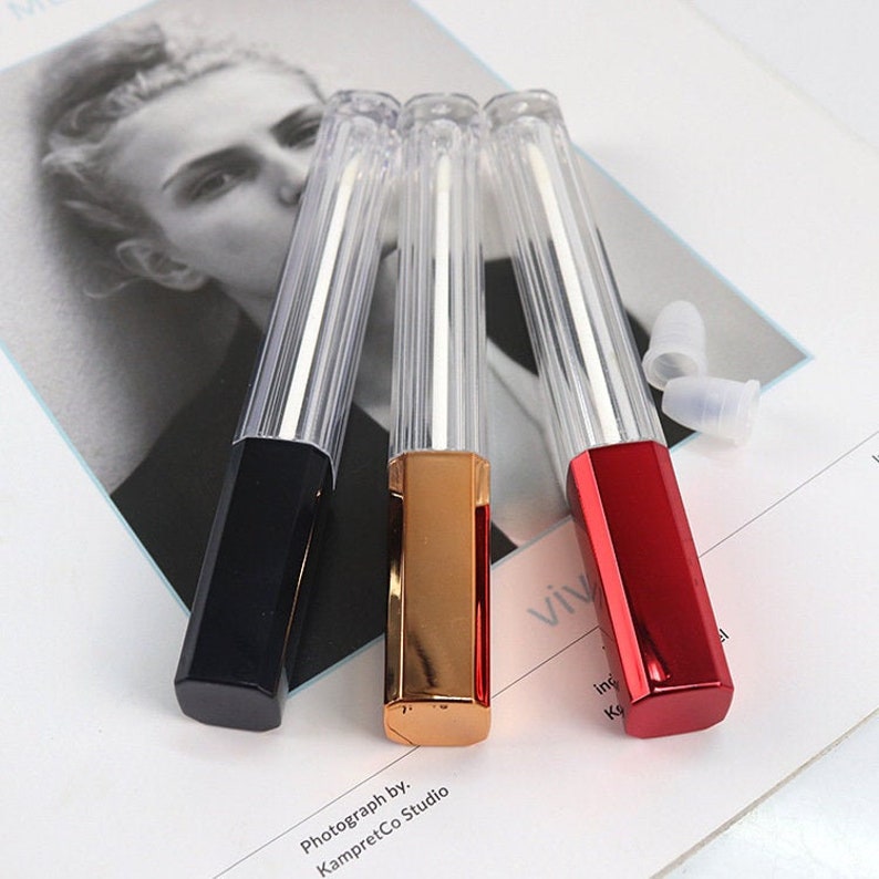 3/500px 4.5ml Square Empty Lip Gloss Tubes Red Lip Gloss Etsy