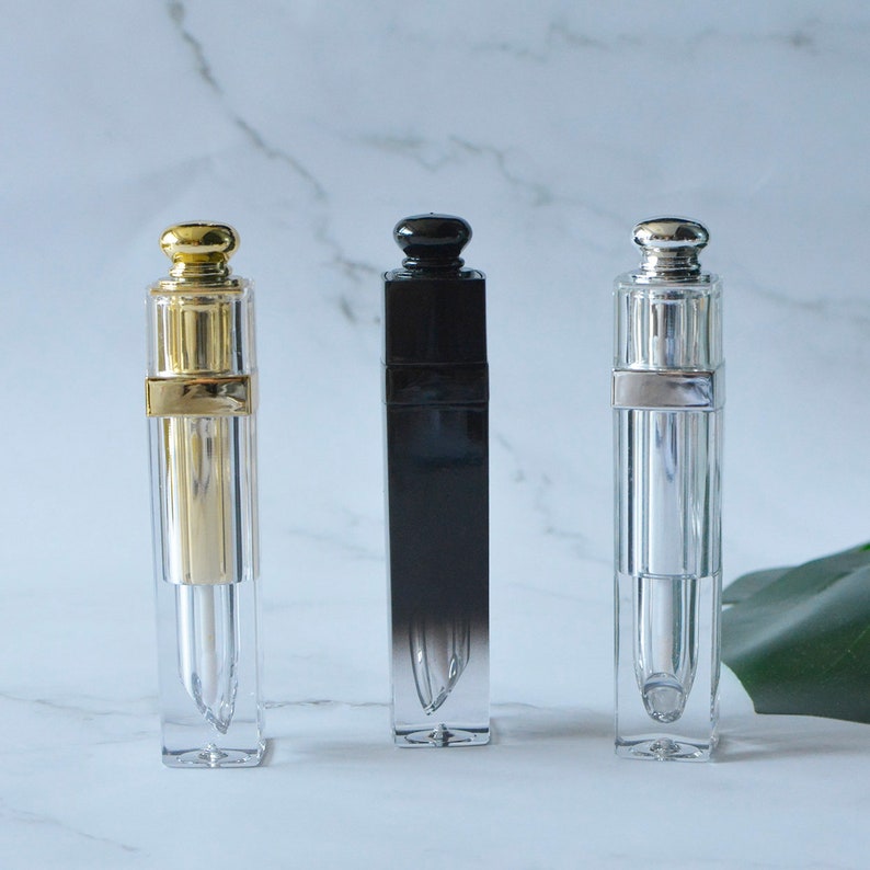 1/100px 5ml Gloden Black Empty Lip Gloss Tubes Lip Balm Etsy UK