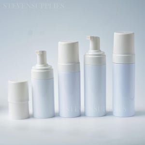 Weiße Kunststoff-Schaumstoffspenderflaschen: 100-150ml schäumende Pumpe für Lash Shampoo, Reisekosmetik
