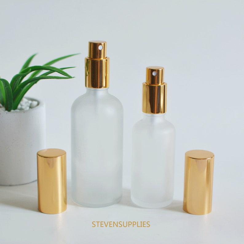 250pcs Gold Frosted Glass Spray Bottle, Cosmetic Fine Mist Spray 250pcs Gold Frosted Glass Spray Bottle, Cosmetic Fine Mist Spray