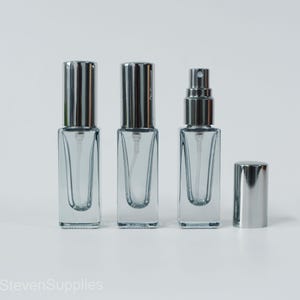 5ml Leere feinen Nebel Spray Tubes Grau klare Farbe Silber Nuzzle Cap Für Probe Klare Tube leere Fläschchen Glas Parfüm Spray kleine Parfüm Masse