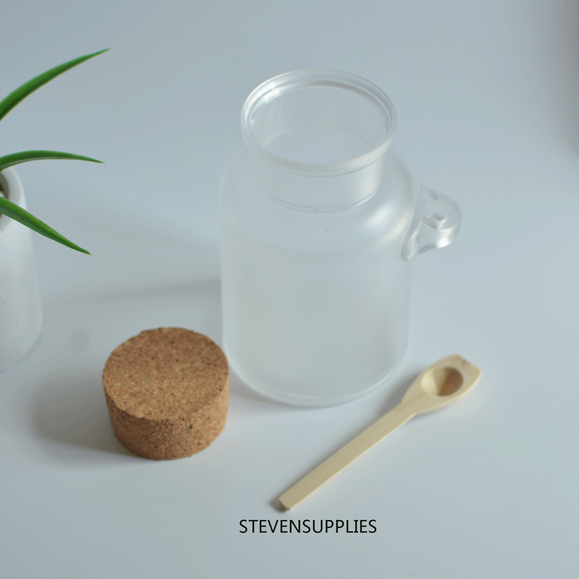 100g 200g 300g Frosted Plastic Bath Salt Bottle Bath Salt Jar Etsy