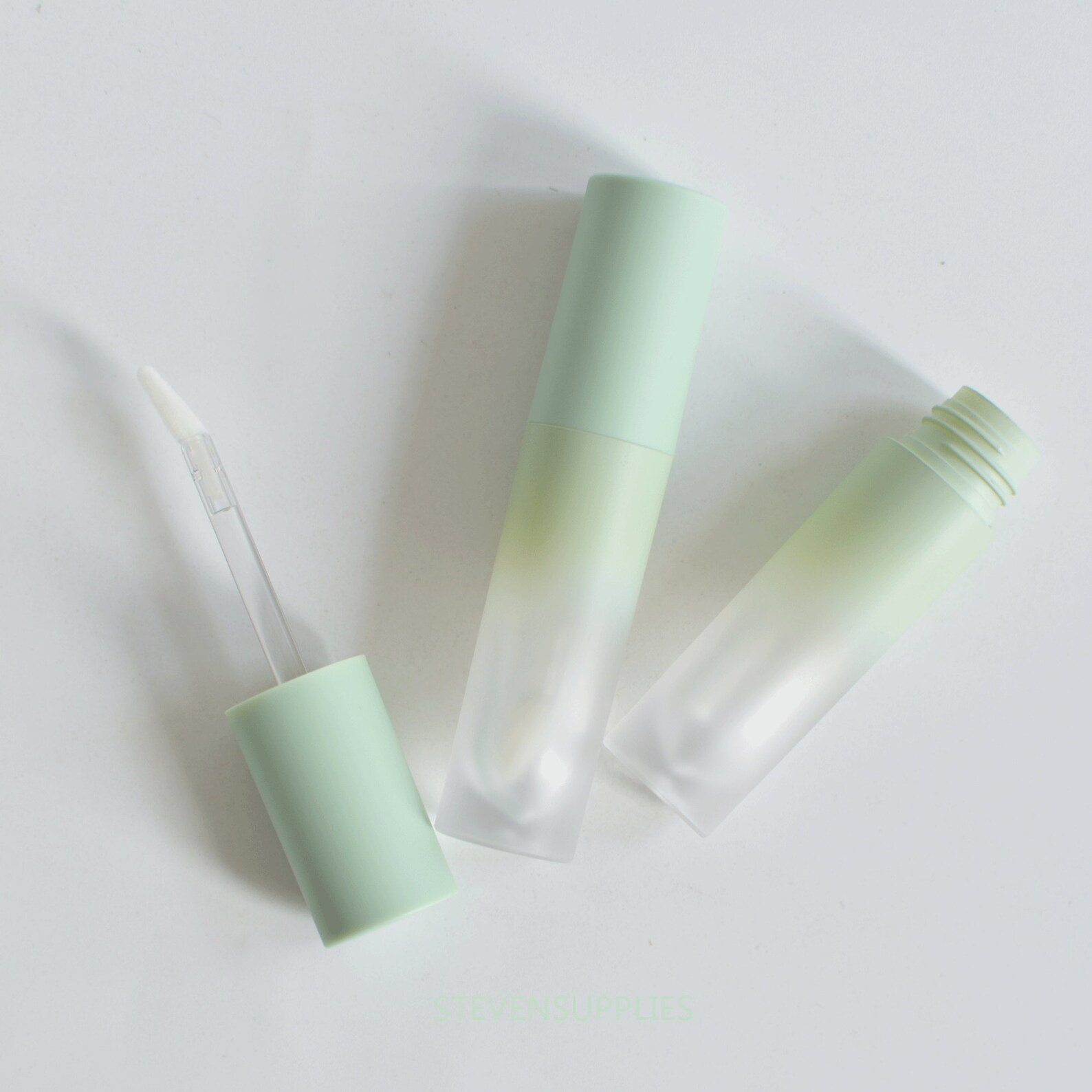 4ml Matte Green Lip Gloss Tubes Round Empty Lipgloss Wand Etsy