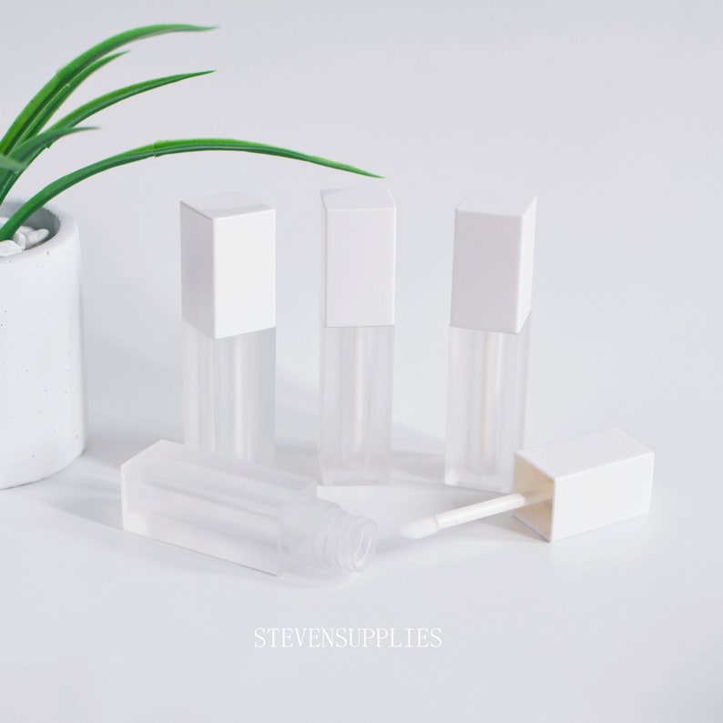 6ml White Lip Gloss Tubes Frosted Plastic Lipgloss Tubes Etsy