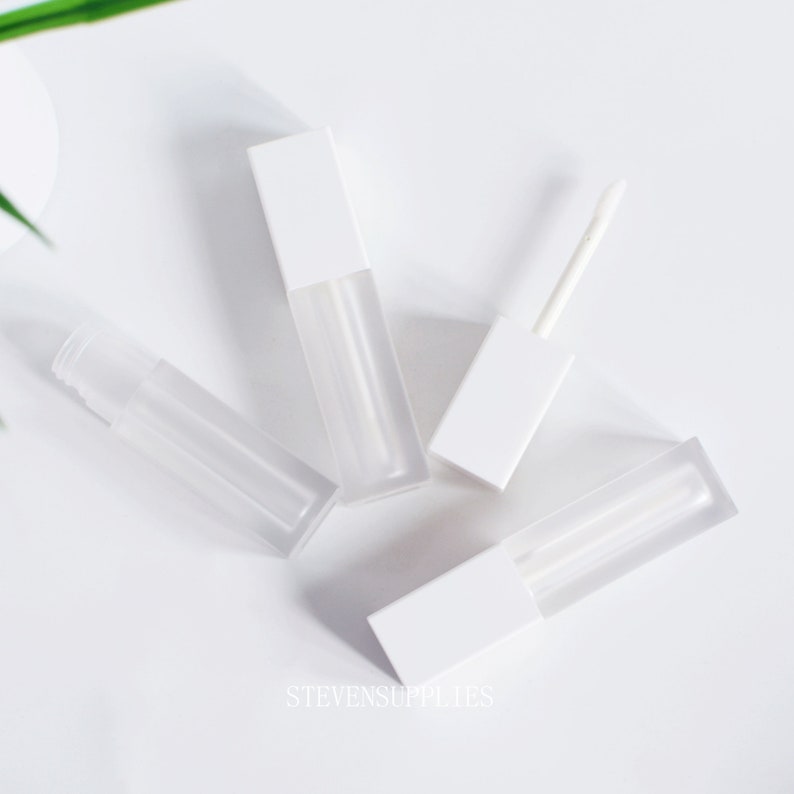 6ml White Lip Gloss Tubes Frosted Plastic Lipgloss Tubes Etsy