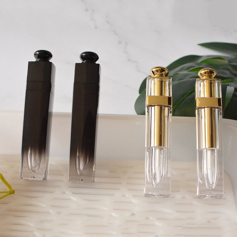 1/100px 5ml Gloden Black Empty Lip Gloss Tubes Lip Balm Etsy UK