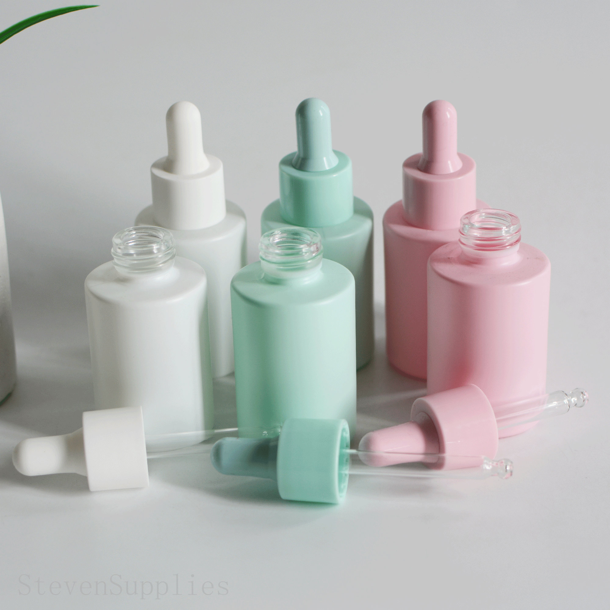 Old Fashioned Glass Sipper Milk Bottles w/Lids & Reusable Color Twist –  Aura In Pink Inc.