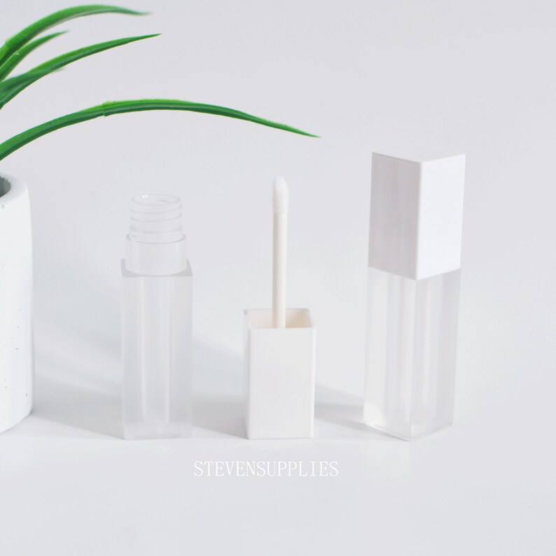 6ml White Lip Gloss Tubes Frosted Plastic Lipgloss Tubes Etsy