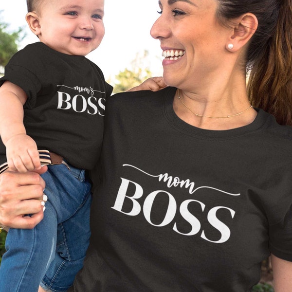 Passendes Mama Mini Shirt, Mama Boss, Boss Mama, Muttertagsgeschenk, Mädchen Mama, Jungen Mama, Mädchen Gang, Mamas Boss, Mama und Mini Passendes Sweatshirt
