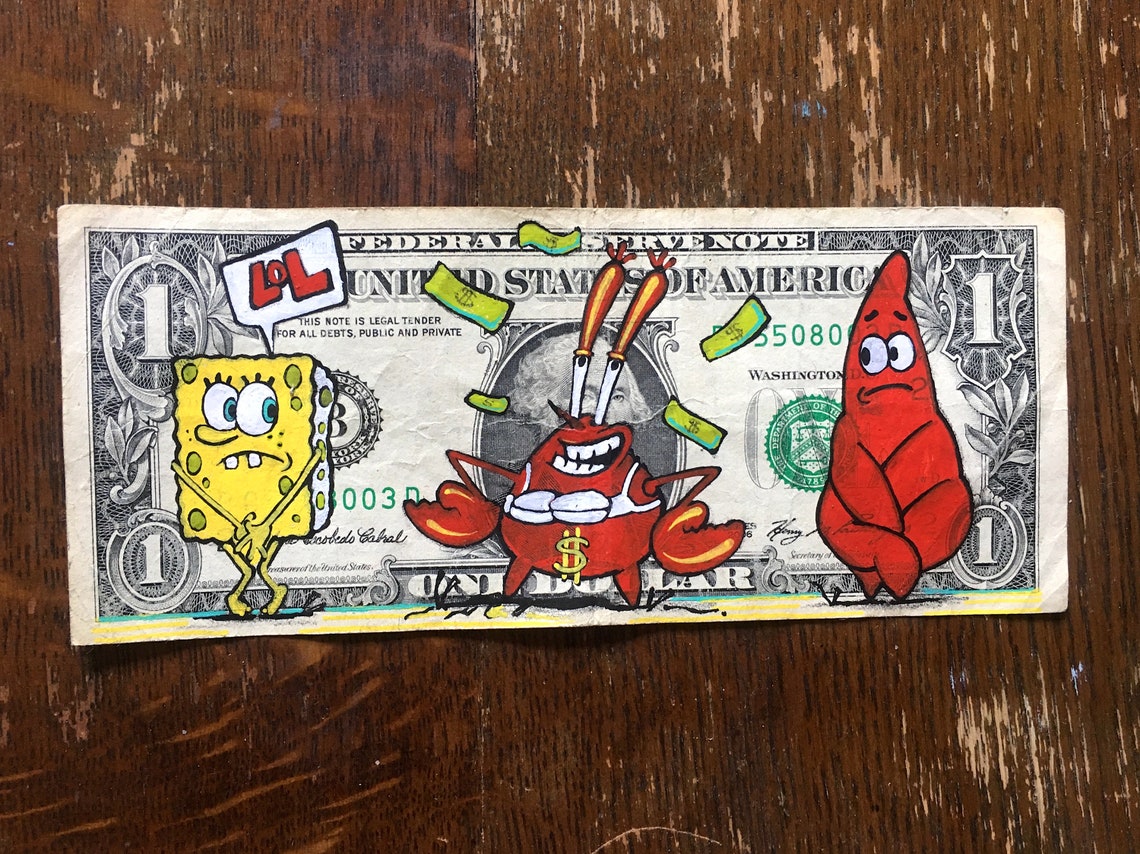 Mr. Krabs Make It Rain | Etsy