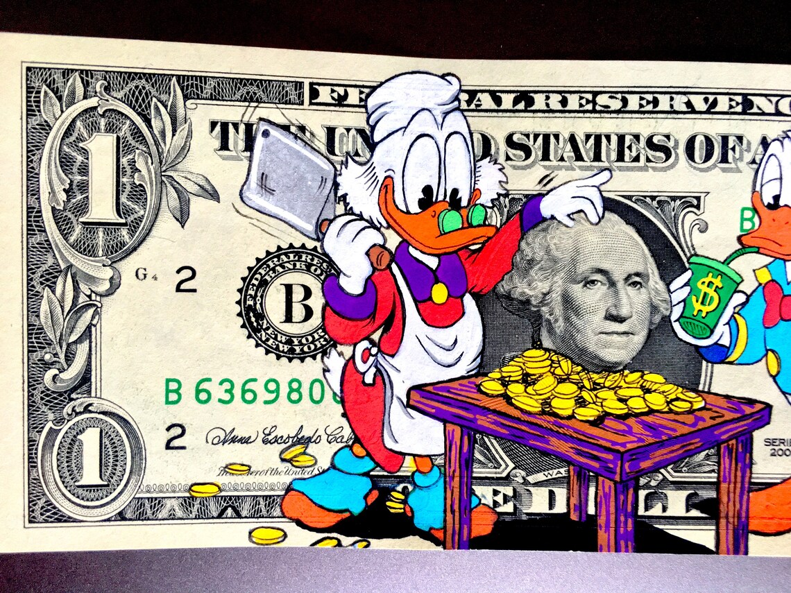 Put Your Money Where Your Mouth Is Uncle Scrooge Put Your Money Where Your Mouth Is | Etsy