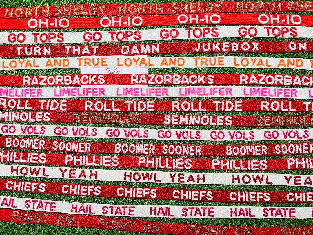 Beaded Purse Strapgo Dawgs Purse Strapsdawgs Gameday Etsy