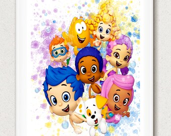 bubble guppies bathroom set