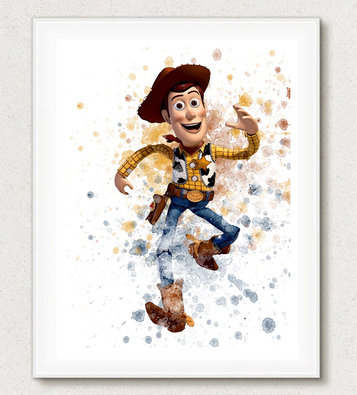 Woody Print Toy Story Print Watercolor Print Disney Poster | Etsy