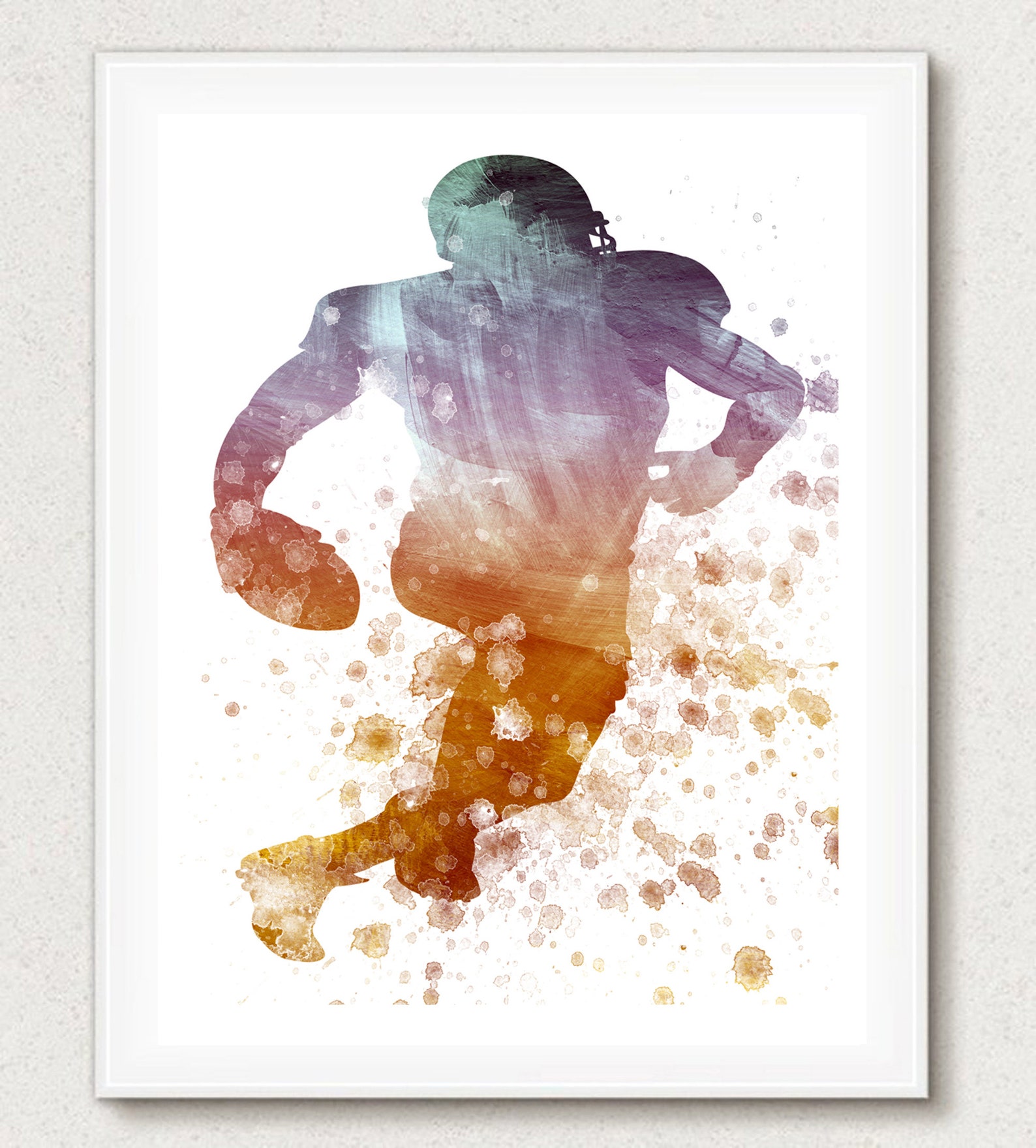 Sports Prints Set of 5 Soccer Art Baseball Decor Sports Etsy