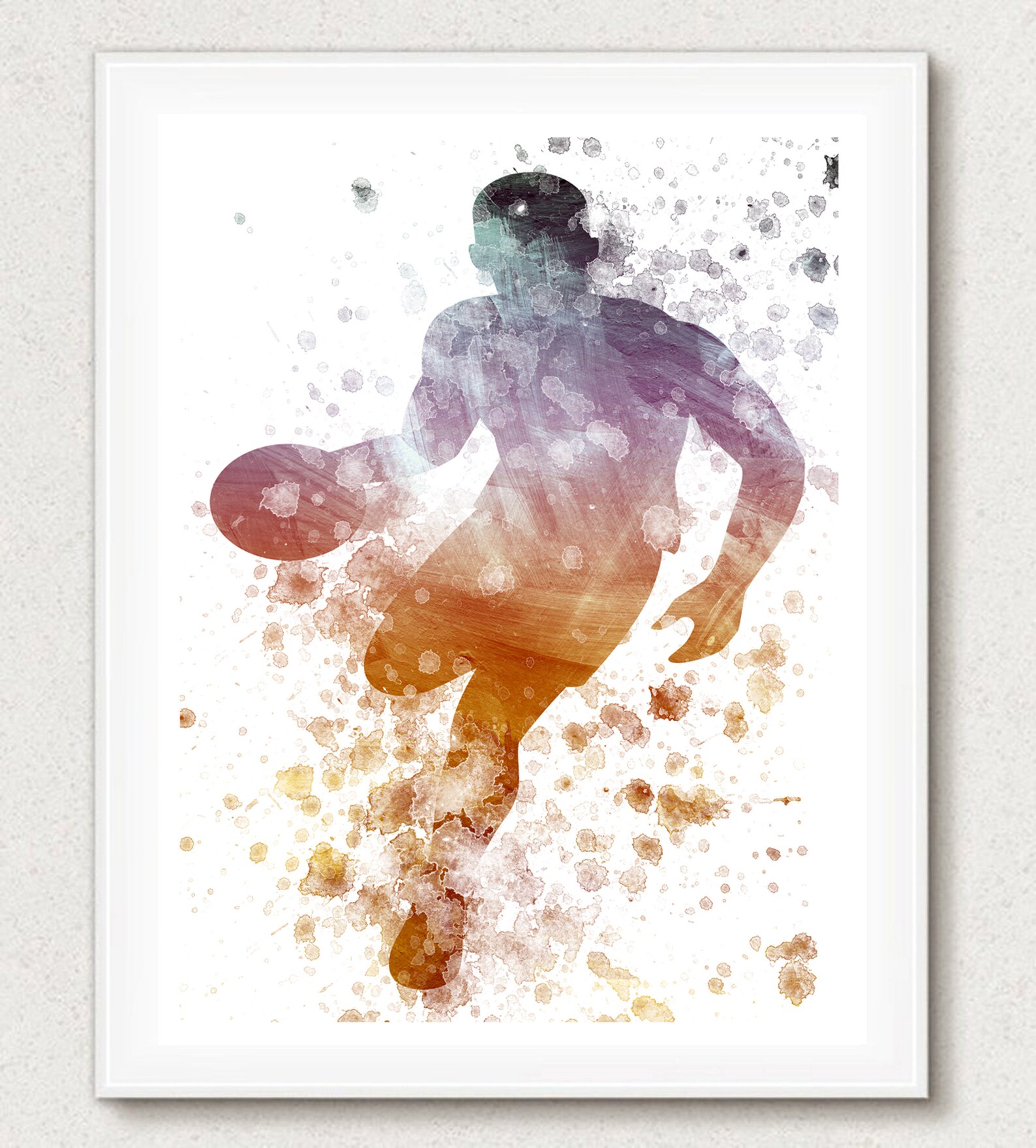Sports Prints Set of 5 Soccer Art Baseball Decor Sports Etsy