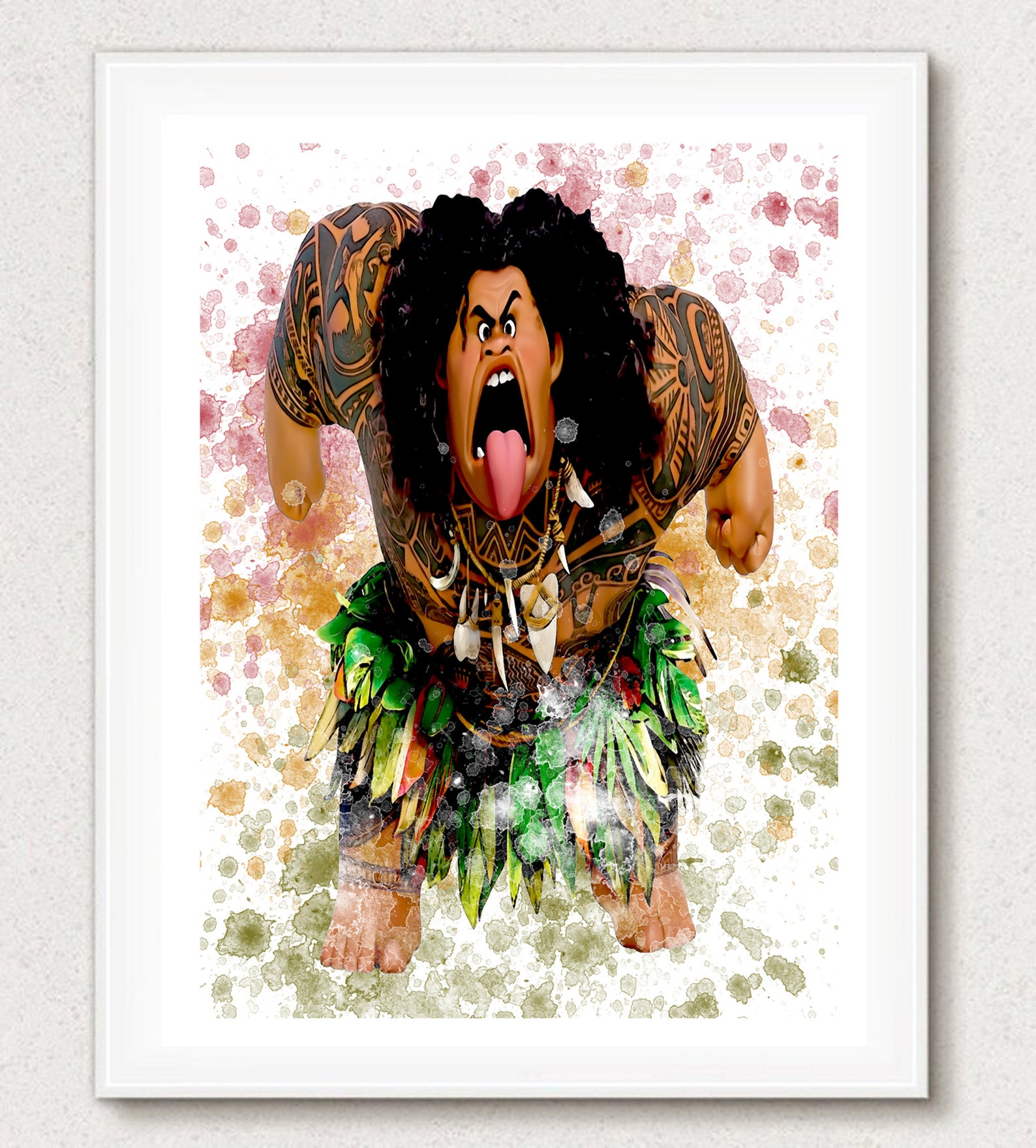 Maui Print Maui Poster Moana Maui Moana Decor Disney | Etsy