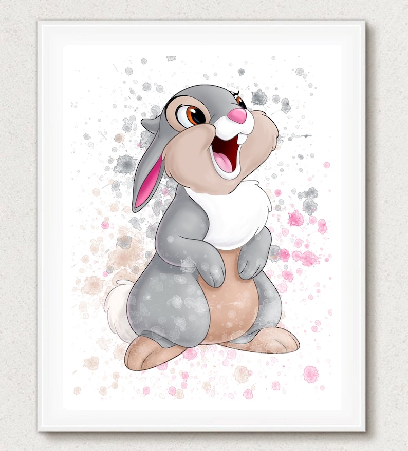 Thumper Print Thumper Decor Disney Bambi Bambi Birthday | Etsy