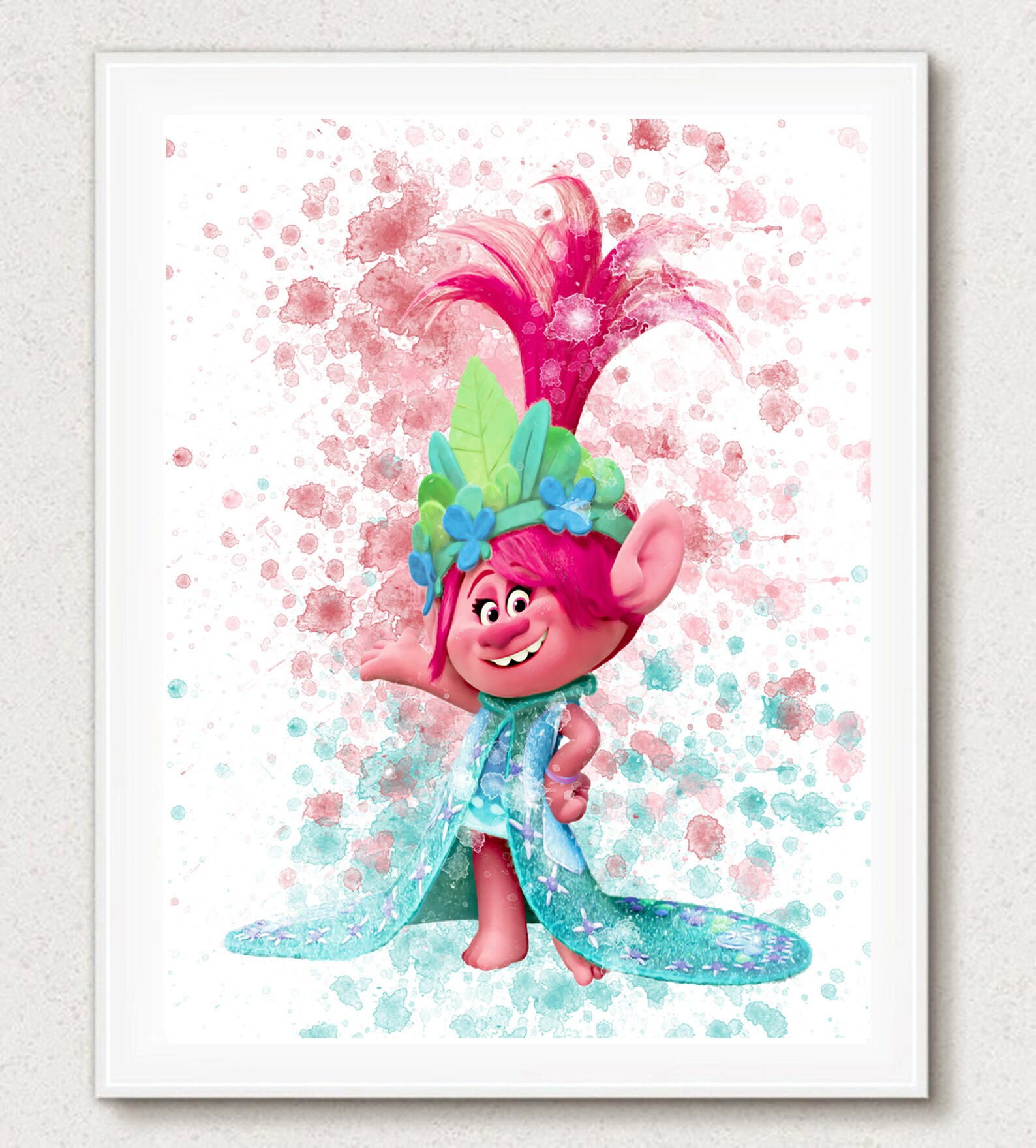 Poppy Print Trolls Poppy Poppy Art Poppy Decor Disney | Etsy