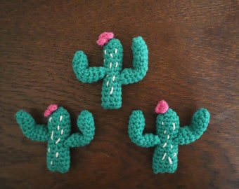 Cactus Broche / Porte-clés/accessoire / cadeau pour st valentin , idée cadeau, en crochet,  brooch