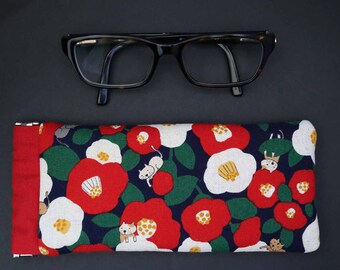 Glasses case in fleece fabric, Glasses case
