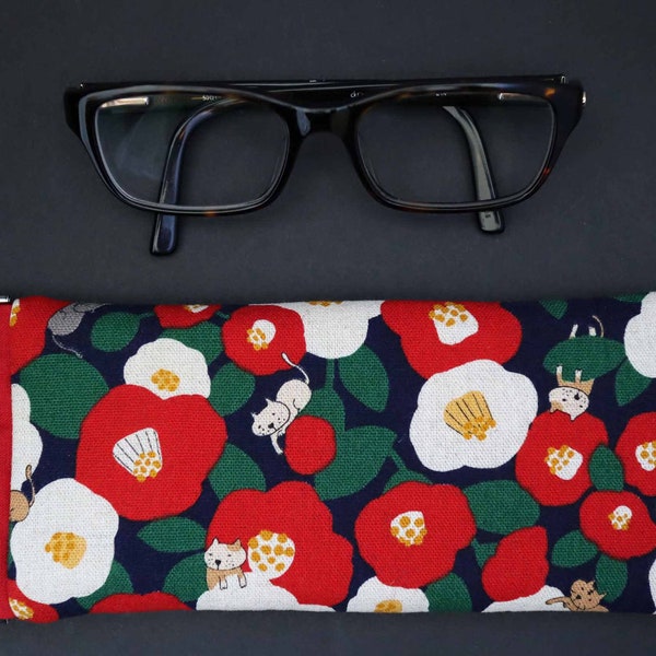 Étui à lunettes en tissu molletonné, Glasses case