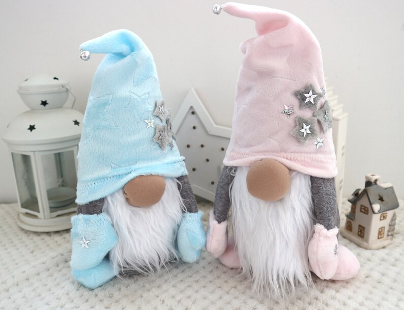 Stuffed gnome doll with stars plush gnome toy gift idea Home Etsy