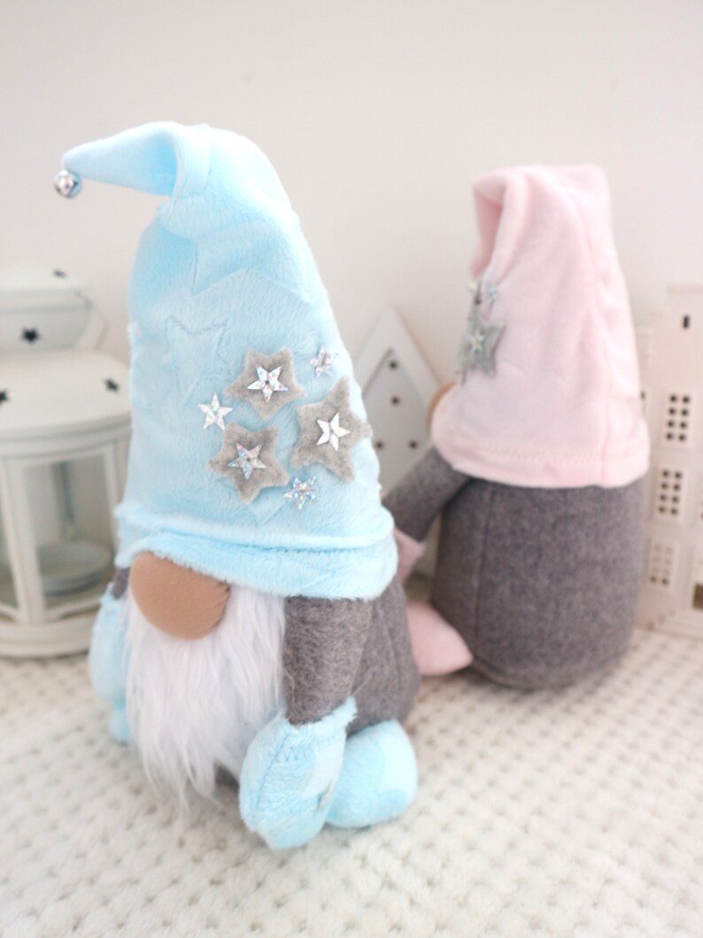 Stuffed gnome doll with stars plush gnome toy gift idea Home Etsy