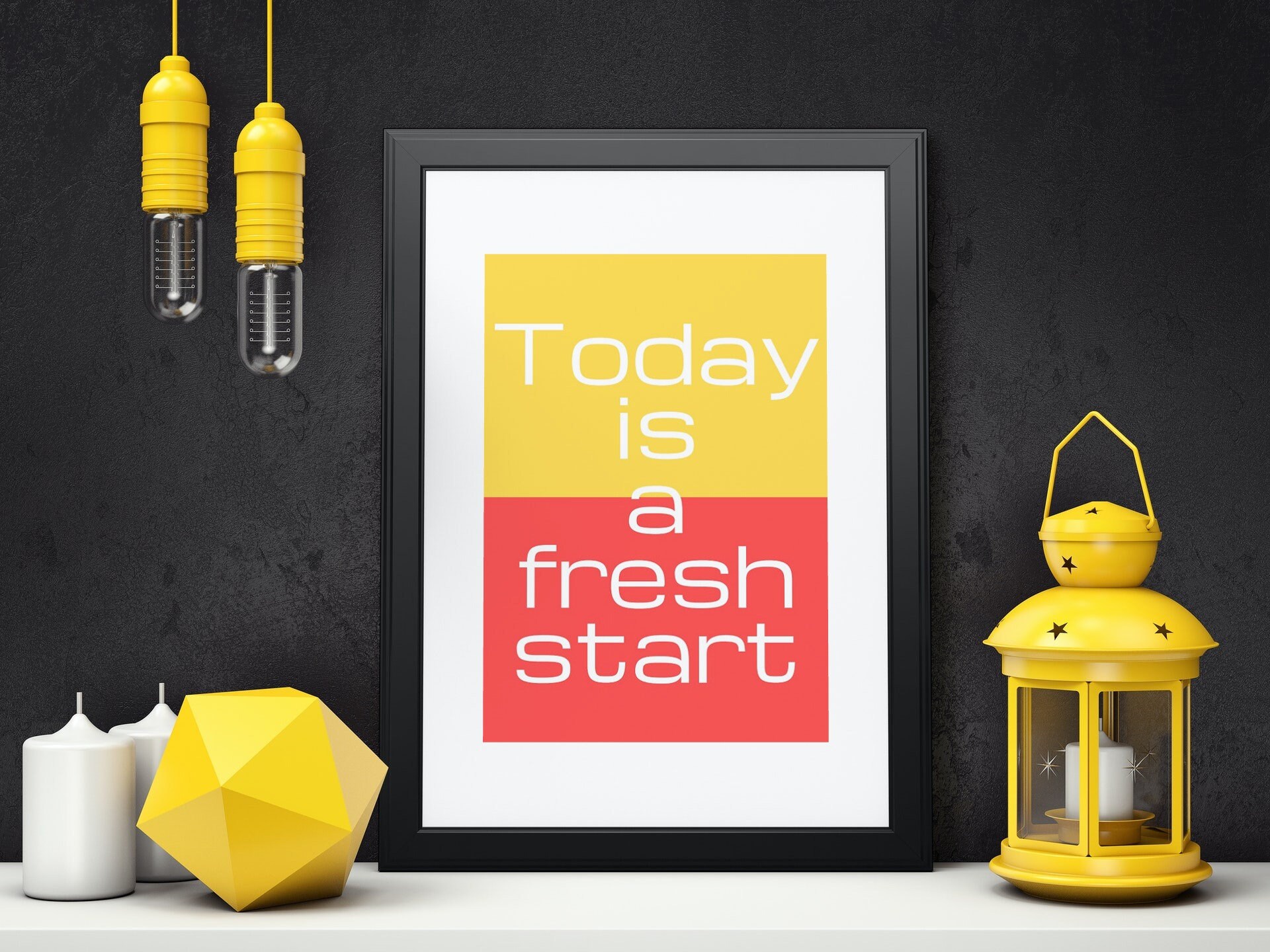 Today is a fresh start print at home Etsy