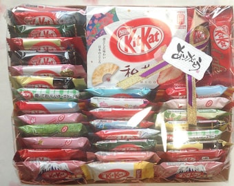 Assortiment de décorations de bonbons au chocolat 33 pièces KitKats japonais saveurs limitées Saint-Valentin