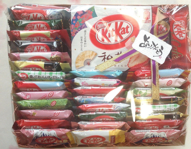 set assortito di decorazioni per caramelle e cioccolato 33P KitKats giapponese gusti limitati, San Valentino immagine 1