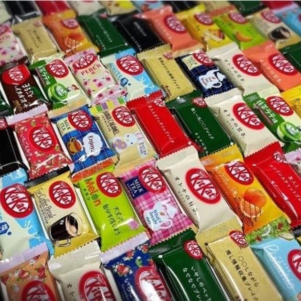 Japanisches Kit Kats Schokolade Dekoration loses Assortiment Set 24 Mini KitKats Alle verschiedenen Geschmacksrichtungen Muttertag