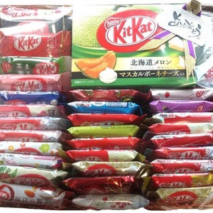 Assortiment de décorations de bonbons au chocolat 33 pièces KitKats japonais saveurs limitées Saint-Valentin