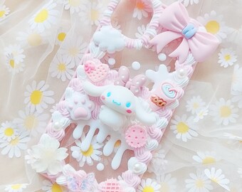 Custom Decoden Phone Case Kawaii Cute Whipped Cream Effect iPhone Samsung Android
