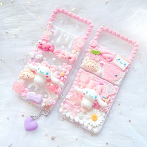 Funda para Z Flip 7, funda Decoden, funda personalizada, funda con efecto crema batida para cualquier dispositivo.