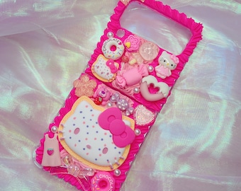 Z flip 7 phone case,Decoden Phone case, Custom phone case, Personalized phone case,Whipped Cream Effect casefor any device