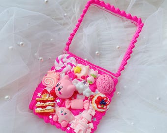 Kirby phone case, Decoden Phone case, Custom phone case, Personalized phone case,Whipped Cream Effect case,for any device