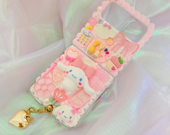 SALE! Z flip 7 phone case,Decoden Phone case, Custom phone case, Personalized phone case,Whipped Cream Effect casefor any device