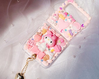 SALE! Z flip 7 phone case,Decoden Phone case, Custom phone case, Personalized phone case,Whipped Cream Effect casefor any device
