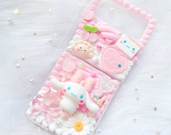 Z flip 7 phone case,Decoden Phone case, Custom phone case, Personalized phone case,Whipped Cream Effect casefor any device