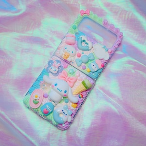 Z flip 7 phone case,Decoden Phone case, Custom phone case, Personalized phone case,Whipped Cream Effect casefor any device