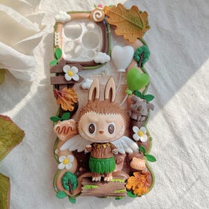 POP MART phone case, labubu phone case, Decoden Phone case, Custom phone case,Whipped Cream Effect case,for any device