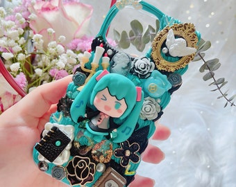 Custodia per telefono anime, custodia per telefono Decoden, custodia per telefono personalizzata, custodia per telefono personalizzata, custodia effetto panna montata per qualsiasi dispositivo