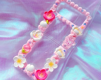 Z flip 7 phone case, vintage phone case,Decoden Phone case, Custom phone case, Whipped Cream Effect casefor any device,simple style