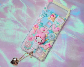 Z flip 7 phone case,Decoden Phone case, Custom phone case, Personalized phone case,Whipped Cream Effect casefor any device